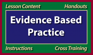 Evidence based practice poster on the display of the website